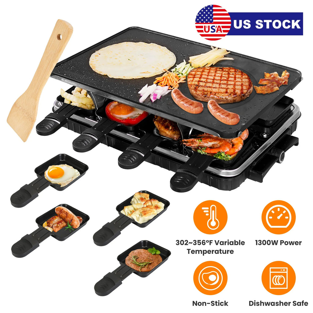 1300W Raclette Desktop Grill