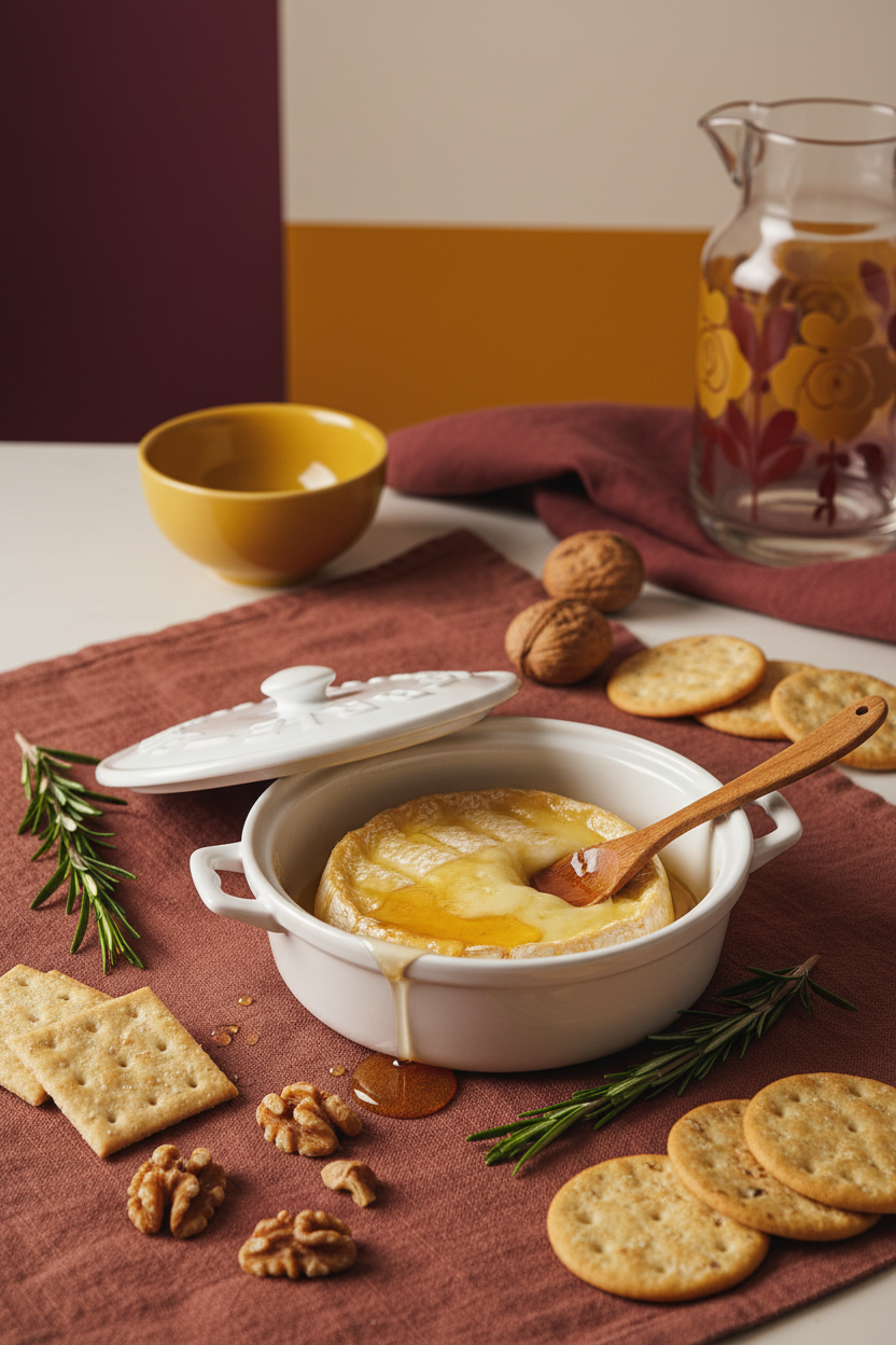 Ceramic Brie Baker with Lid Referenced