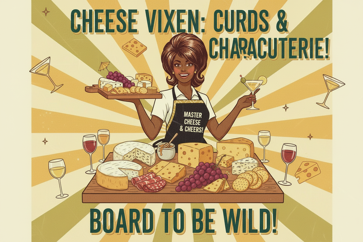 Iconic Cheese Display - Retro Style